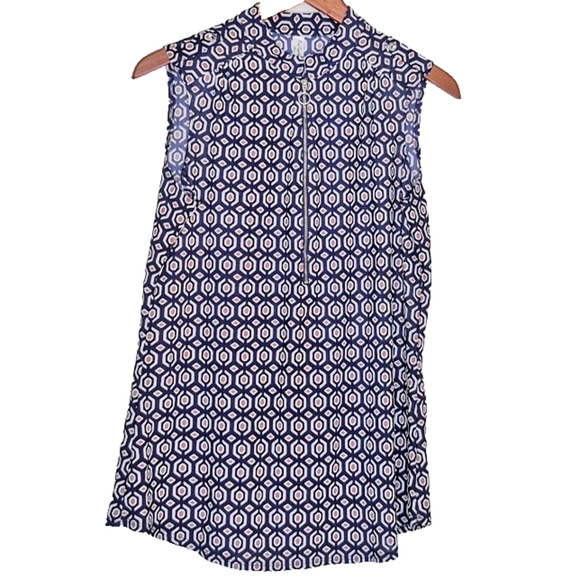 PerSeption Concept Multicolor Geometric Sleeveless Blouse – Size Large - Picture 1 of 8